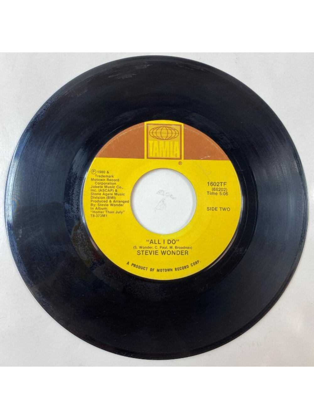 Stevie Wonder 7" Vinyl Record Single 1602TF "That Girl" "All I Do" Tamla Motown